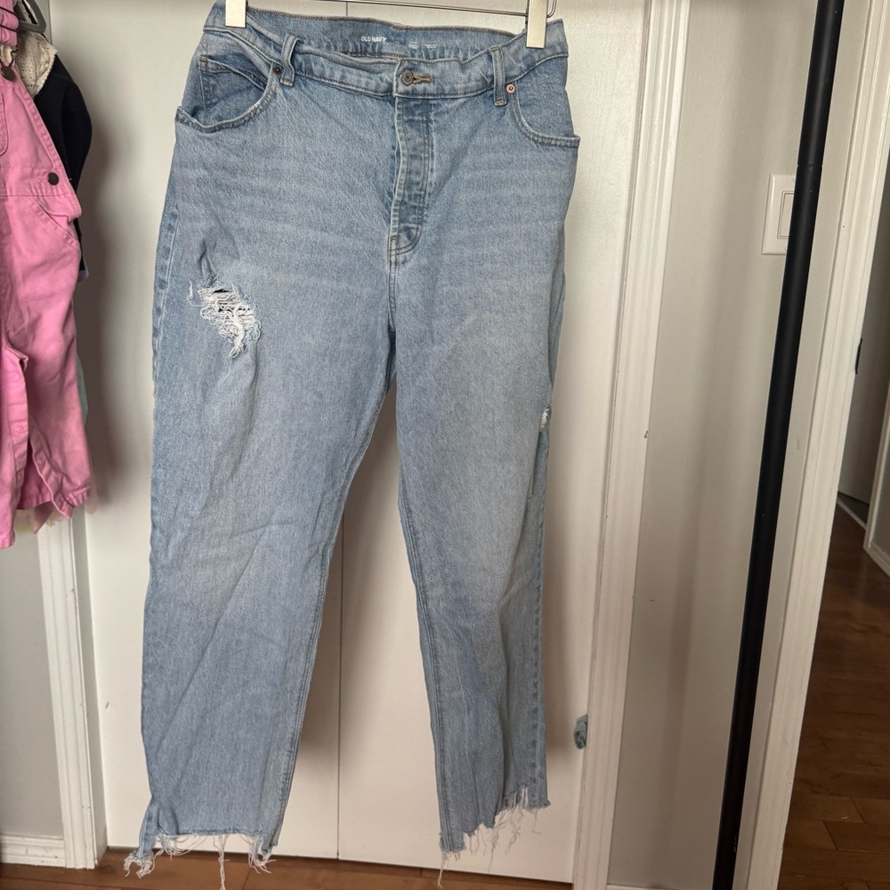 Old Navy Light Blue Straight Leg Women's Jeans